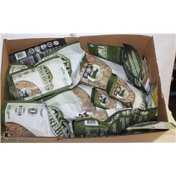 LARGE FLAT OF DOG TREATS