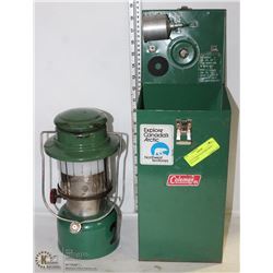 ON CHOICE: 1974 COLEMAN LANTERN WITH METAL BOX