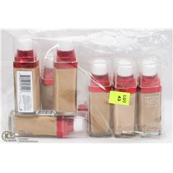 BAG OF ASSORTED REVLON CONCEALERS & FOUNDATIONS