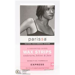 PARISSA WAX STRIPS UNDER ARM, BIKINI AND FACE -
