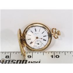 MIGNON "0" SIZE SWISS 6 JEWEL POCKET WATCH DATES