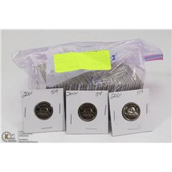 2001-40 NICKELS UNCIRCULATED PROOF LIKE