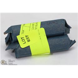 3 ROLLS OF 1967 CANADIAN NICKELS UNCIRCULATED