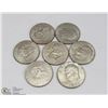 Image 1 : LOT OF 7 EISENHAUER USA DOLLARS