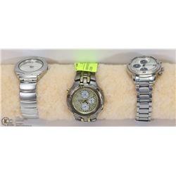 3 WATCHES, GUESS, MOVADO, CITIZEN