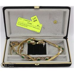 JACQUELINE KENNEDY SIMULATED EMERALD GP 925