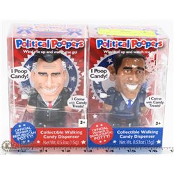 SET OF 2 SEALED POLITICAL POOPER WIND UP