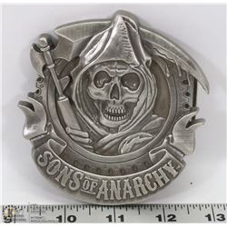 SONS OF ANARCHY CHROME REAPER BELT BUCKLE