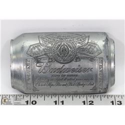 METAL BUDWEISER BEER CAN BELT BUCKLE