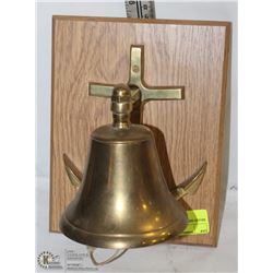 BRASS SHIPS BELL MOUNTED