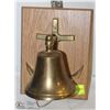 Image 1 : BRASS SHIPS BELL MOUNTED