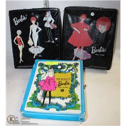 3 BARBIE CARRY CASES
