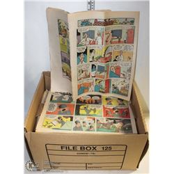 BIG BOX OF  PAPER COMICS , 1960'S - 1970'S