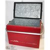 Image 1 : VINTAGE "ALASKAN" RED METAL COOLER