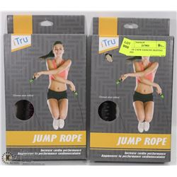 LOT OF 2 NEW EXERCISE SKIPPING ROPES