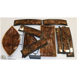 LOT OF MANY DESIGNER GLASS & SHOWHOME DECOR