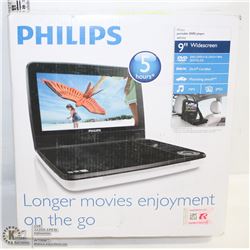 #40-PHILIPS 9" WIDESCREEN DVD PORTABLE PLAYER