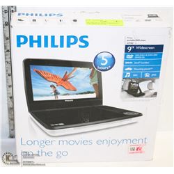 #41-PHILIPS 9" WIDESCREEN DVD PORTABLE PLAYER