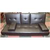 Image 1 : MECHANICAL LEATHERETTE FUTON WITH SIDE ARM