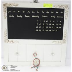 CHALK WALL CALENDAR ANTIQUE MOTIF