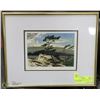 Image 1 : GLASS FRAMED AND MATTED ART BY AJ CASSON.