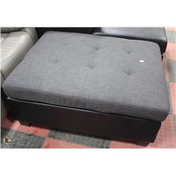 BLACK LEATHERETTE RECLINING 82" SOFA & 62" LOVE