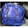 Image 1 : LULU LEMON ROYAL BLUE ALIGATOR DESIGN TOTE BAG
