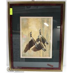 GEESE FRAMED PRINT BY CHRISTOPHER FORREST