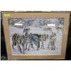 Image 1 : PICTURE OF TIMBERWOLVES 25X32 BY LINDA KENNARD