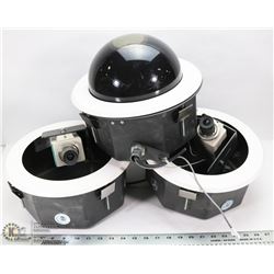 LOT OF 3 PANASONIC COLOR CCTV CAMERA WV-CP234 24VA