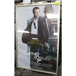 FRAMED CASINO ROYALE MOVIE POSTER.