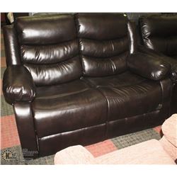 MECHANICAL DEEP BURGUNDY  LEATHERETTE 56" LOVE