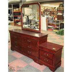 ESTATE SOLID WOOD 6 DRAWER DRESSER