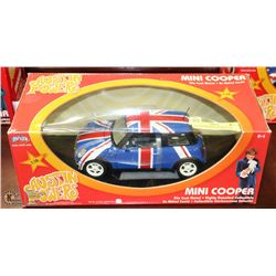 AUSTIN POWERS 1:18 SCALE DIE CAST MINI COOPER CAR.