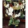Image 1 : DECORATIVE SILK ORCHID - BONSAI STYLE, 23" TALL