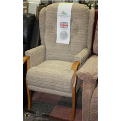 COTSWOLD CHAIR COMPANY FABRIC ARM CHAIR