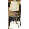Image 1 : HANDMADE STEEL LAMP STAND AND SHADE ( FEW HOLES