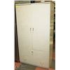 Image 1 : IVORY STONE COLOR ARMOIRE WITH CONTENTS INCL