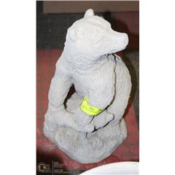 CONCRETE BEAR WITH CUB 19" TALL