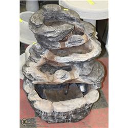 WATERFALL FOUNTAIN 27"H X 21"W X APPROX 13"D