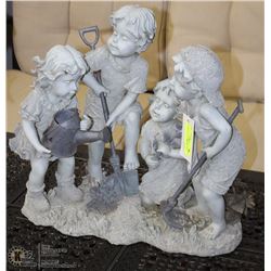 STATUE OF 4 CHILDREN 18" TALL