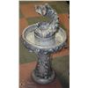 Image 1 : HEAVY CEMENT FOUNTAIN WITH BIRD MOTIF -
