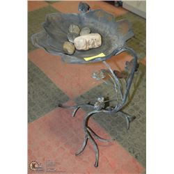 METAL BIRD BATH