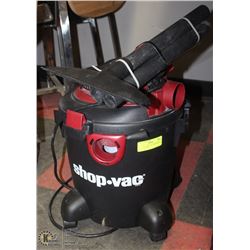 5 GALLON SHOP VAC WITH HOSE & ATTACHMENTS.