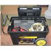 Image 1 : TOOLBOX WITH DEWALT SAW, BOOSTER CABLES, SOCKETS,