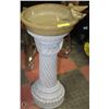 Image 1 : CERAMIC AND STONE BIRD BATH (2 PCS) 30" TALL