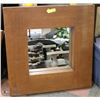 Image 1 : LARGE WOOD FRAMED MIRROR 29.5"X29.5"