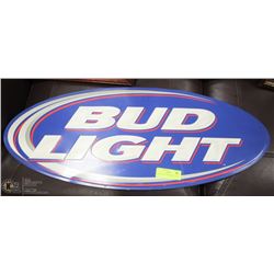 TIN BUD LIGHT BEER SIGN - 30"L X 12"H -