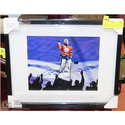 FRAMED CAM TALBOT AUTOGRAPH WITH COA INSIDE FRAME.