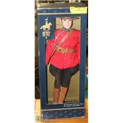 LIMITED EDITION RCMP PORCELAIN DOLL.